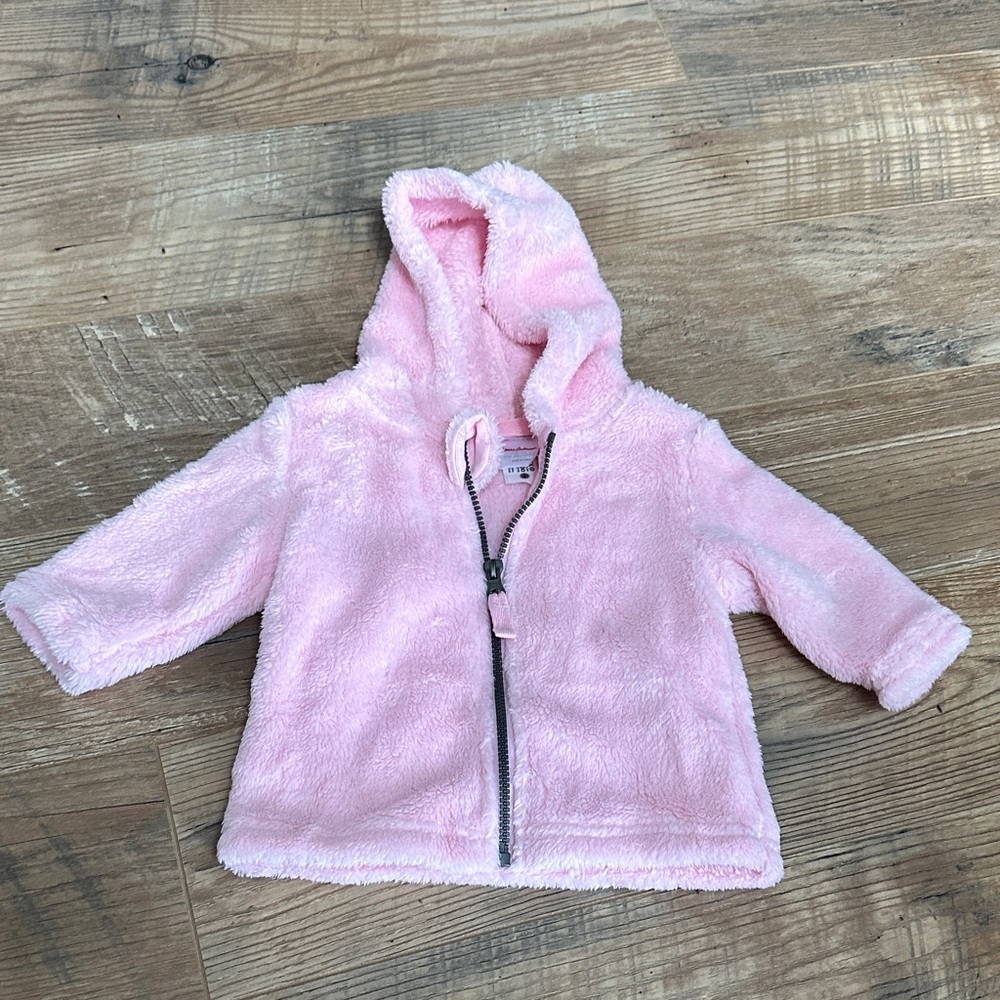 HA Pink Fuzzy Hooded Jacket